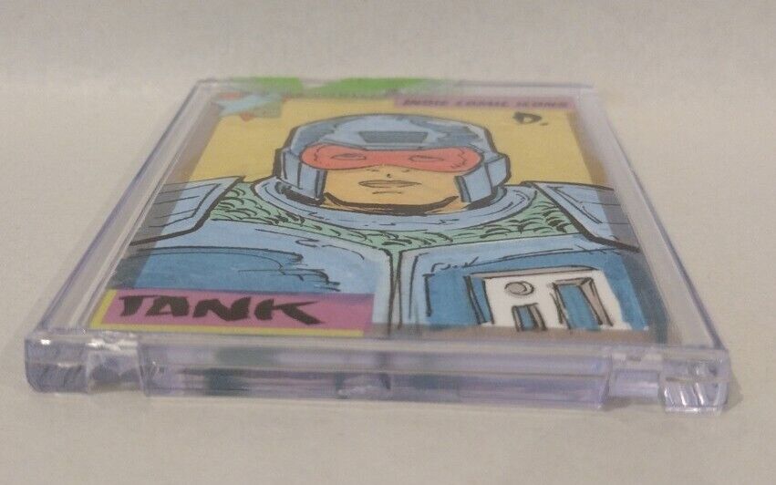 Indie Comic Icons (2023) ARG Sketch Card w Original DNAgent Tank Art DCastr