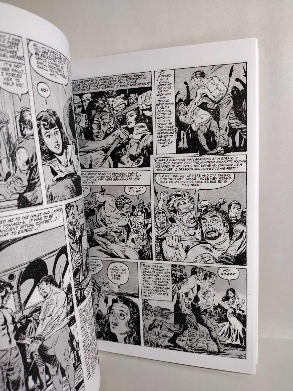 Nightmare #12 Precode Horror BW Reprint Sketch Cover Comic W Original DCastr Art