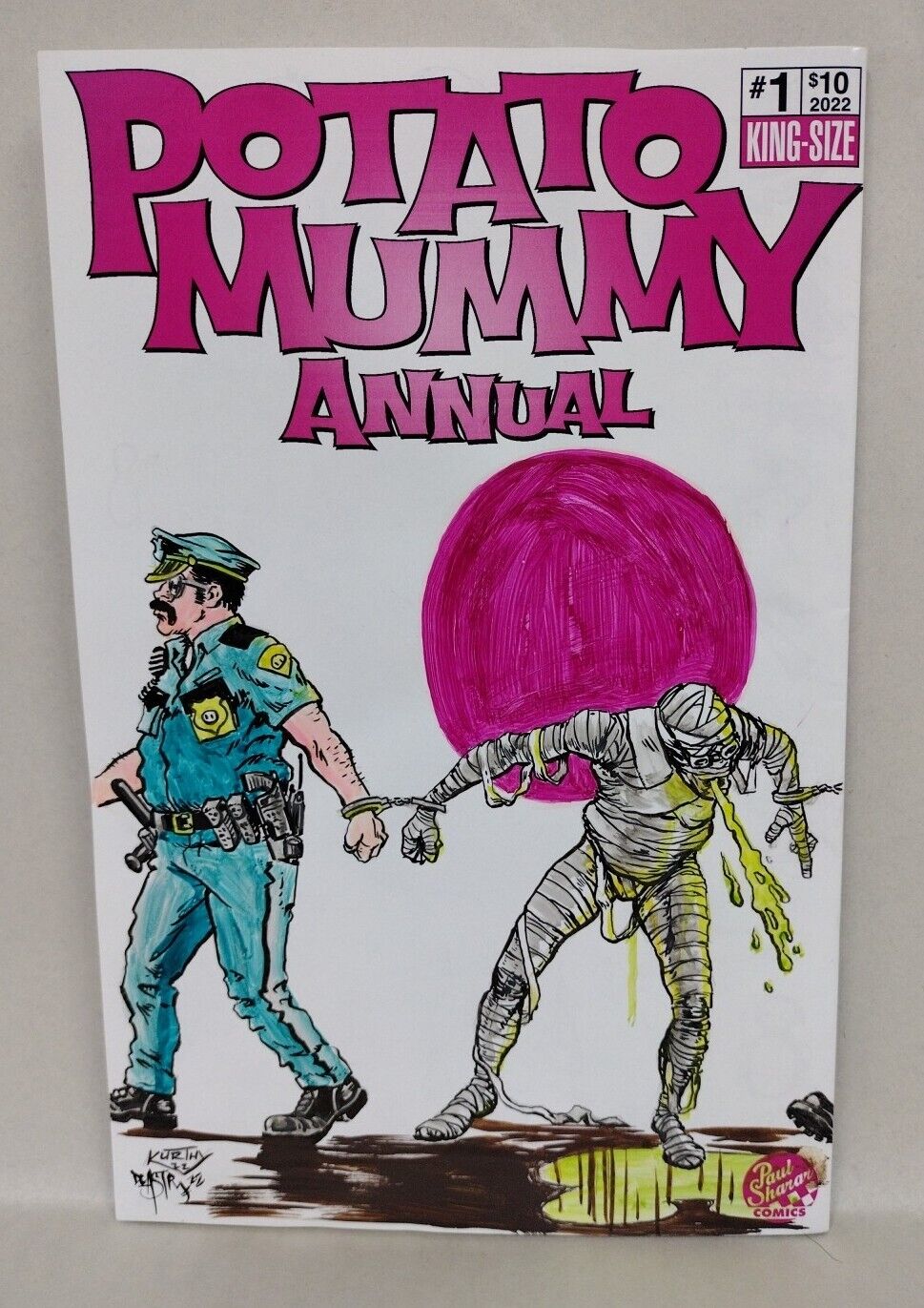 Potato Mummy Annual #1 (2022) Shurar Comic W Original DCastr Bob Kurthy Art