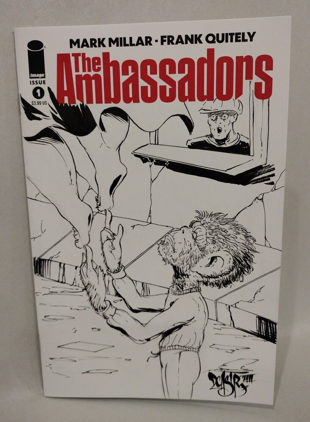 Ambassadors 1 (2023) Image Blank Variant Comic W Original Dave Castr Jamie Art