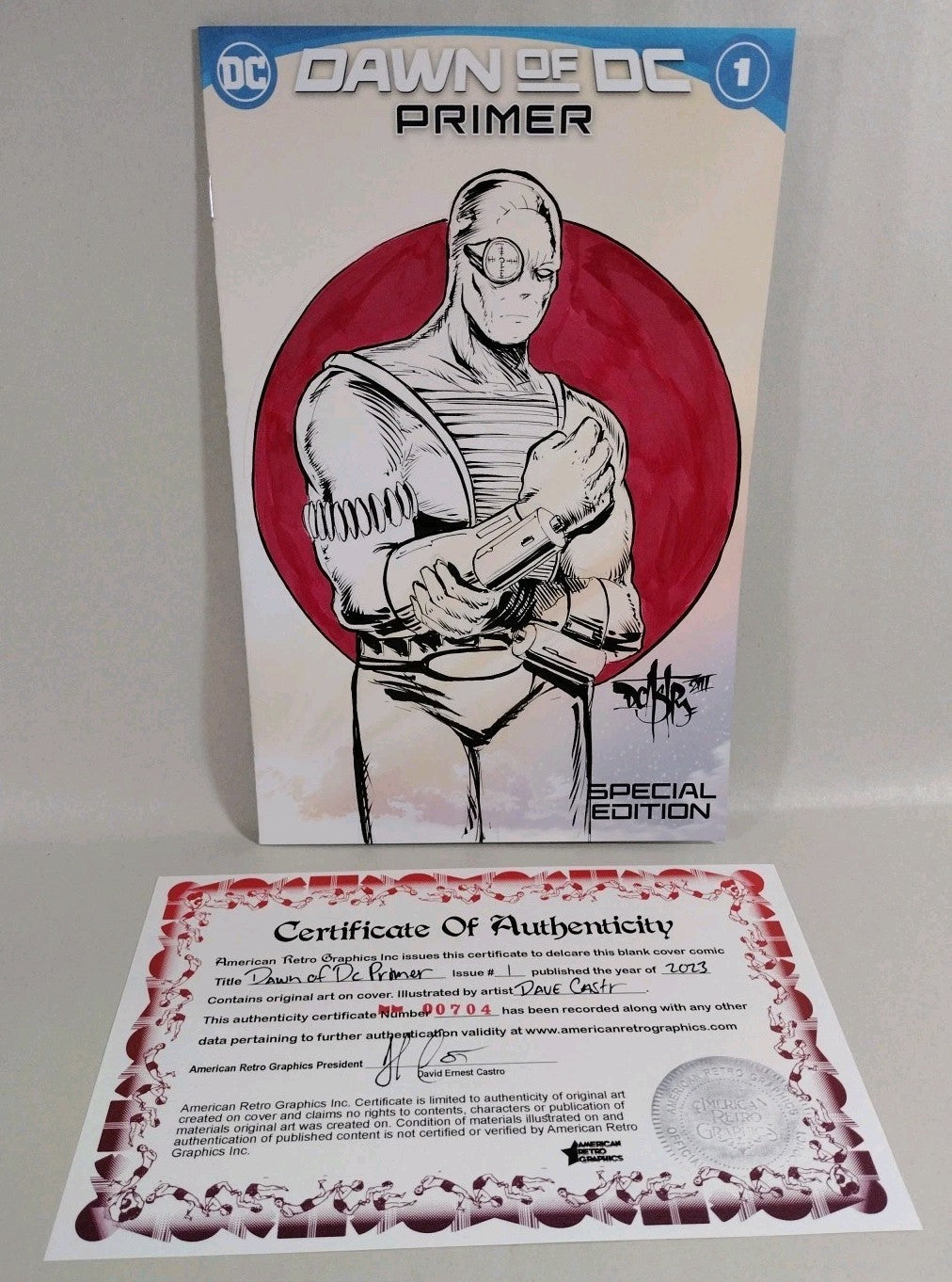 Dawn Of DC #1 (2023) Sketch Variant Comic W Original Dave Castr Deadshot Art