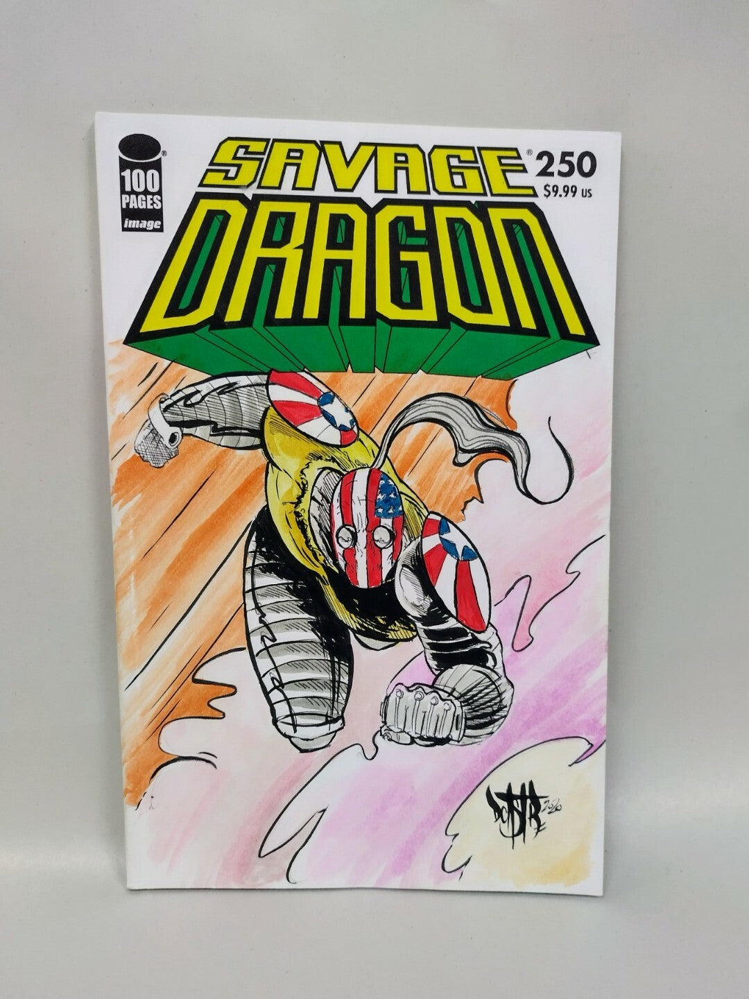Savage Dragon #250 Image Comic Sketch Cover Variant W Original Dave Castr Art