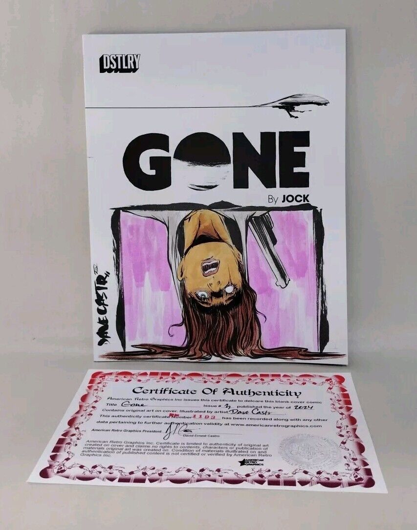 Gone 3 Dstlry 2024 Comic Magazine Sketch Cover Variant W Original Dave Castr Art