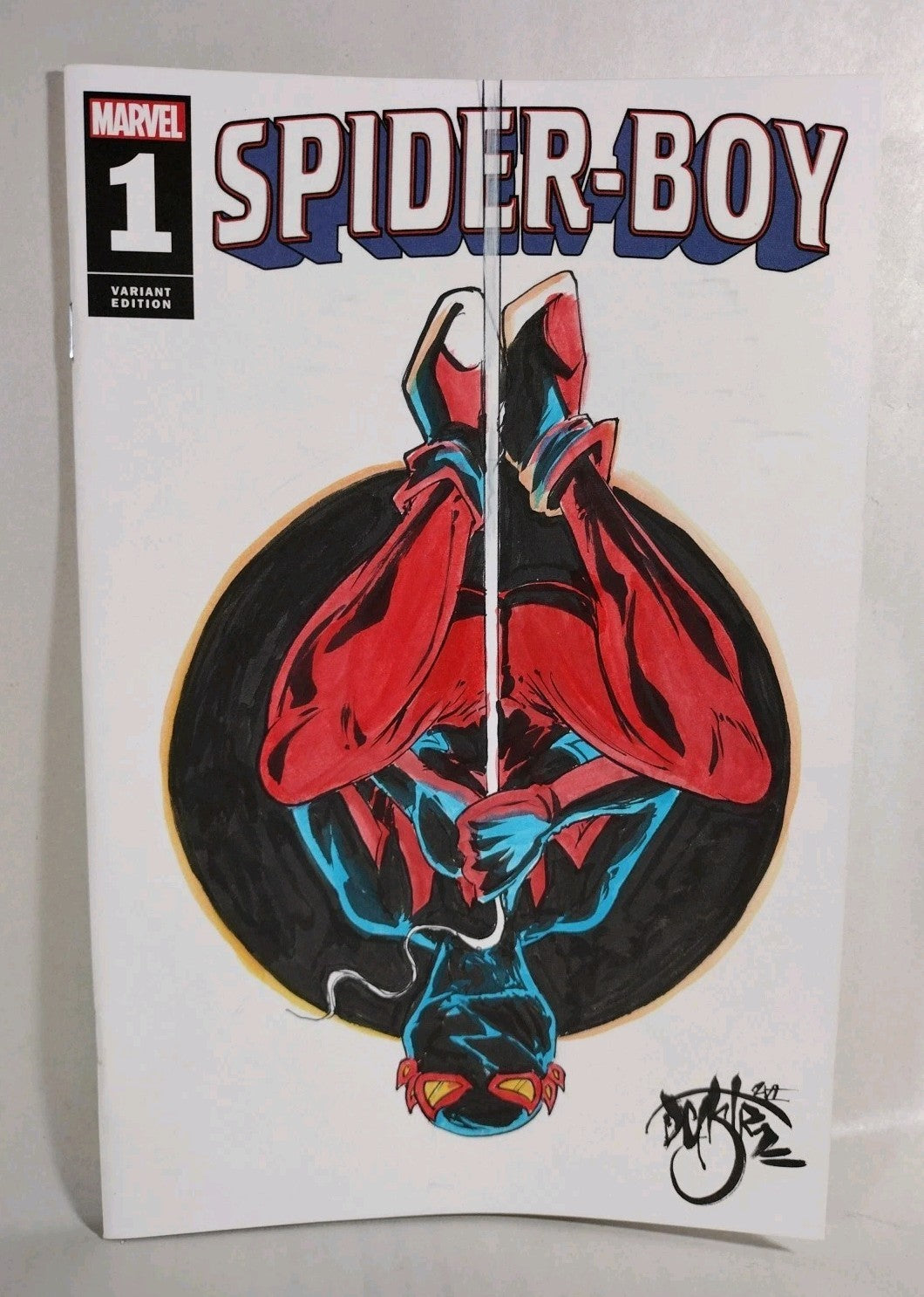 Spider-Boy #1 (2024) Marvel Sketch Cover Variant Comic W Original Dave Castr Art