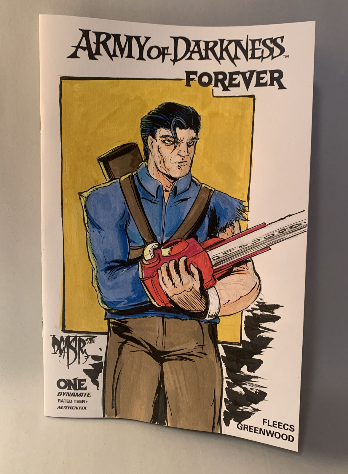 ARMY OF DARKNESS FOREVER #1 Blank Sketch Cover Variant W Original Dave Castr Art