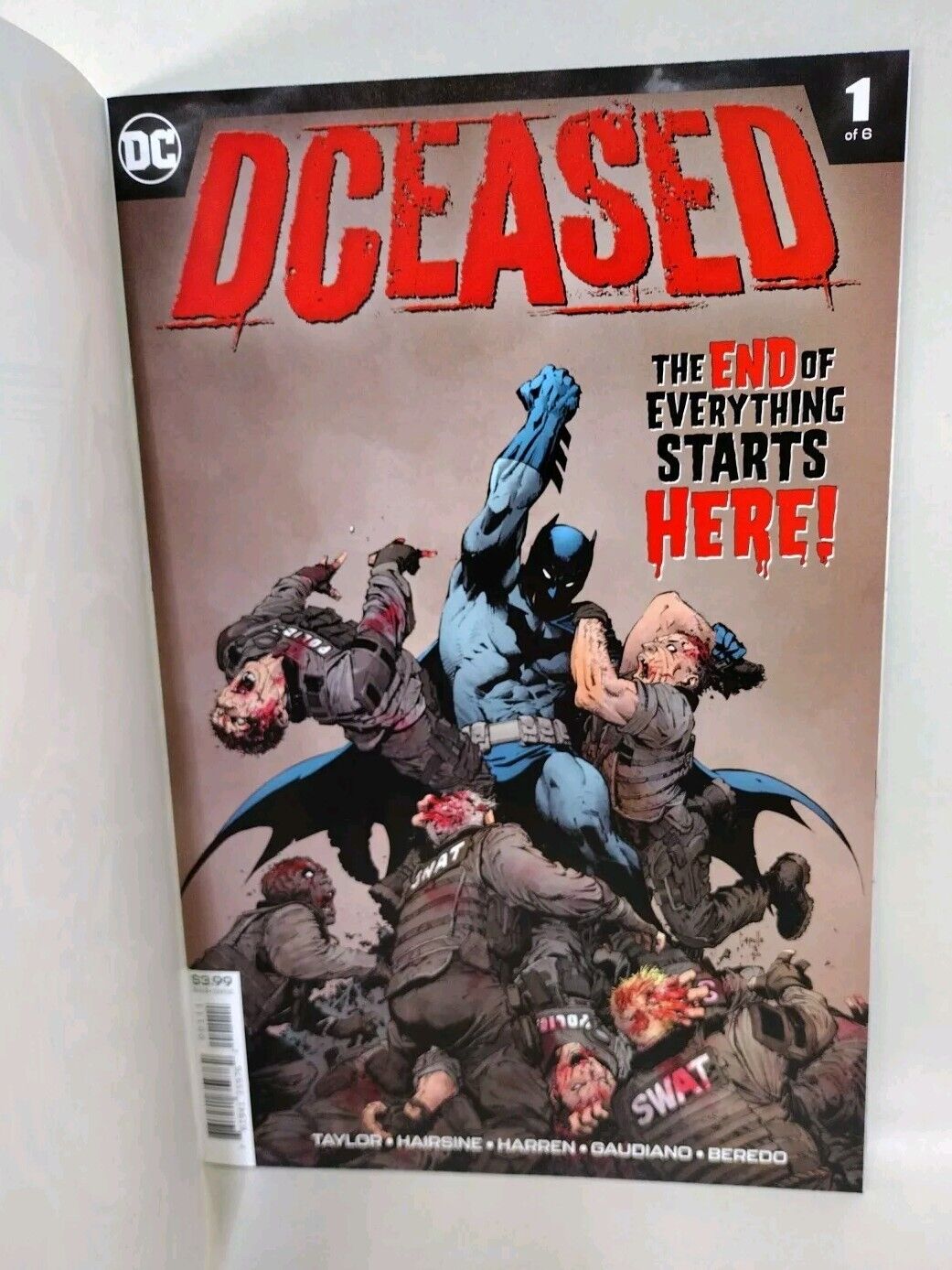 DCEASED #1 (2019) Blank Sketch Cover Variant W Original Dave Castr Zombie Art