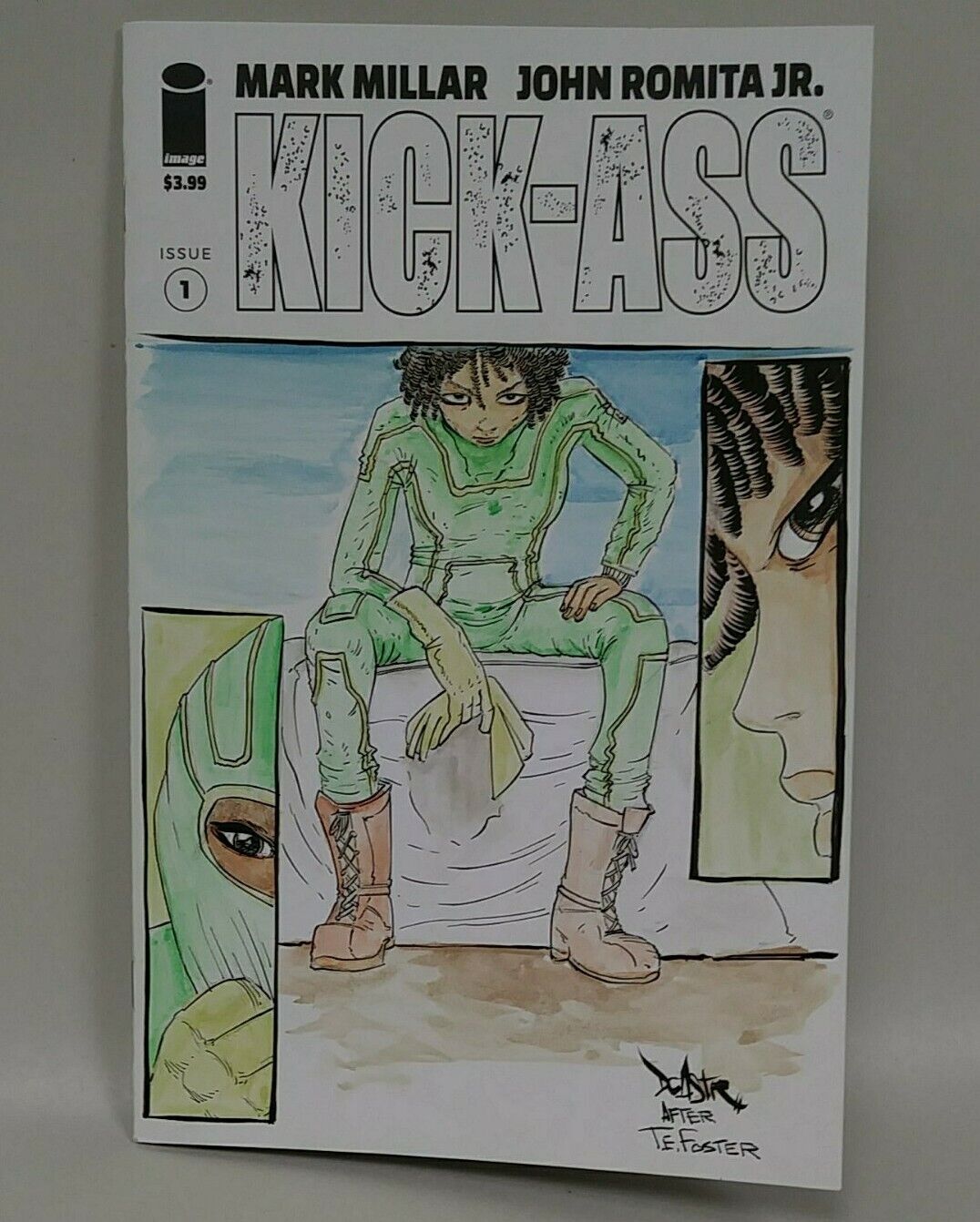 Kick-Ass #1 Blank Cover Variant Comic 2018 W Original T.E.Foster / DCastr Art