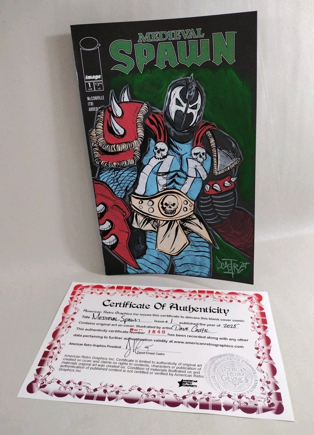 Medieval Spawn #1 (2025) Image Comic Sketch Cover Variant W Original DCastr Art