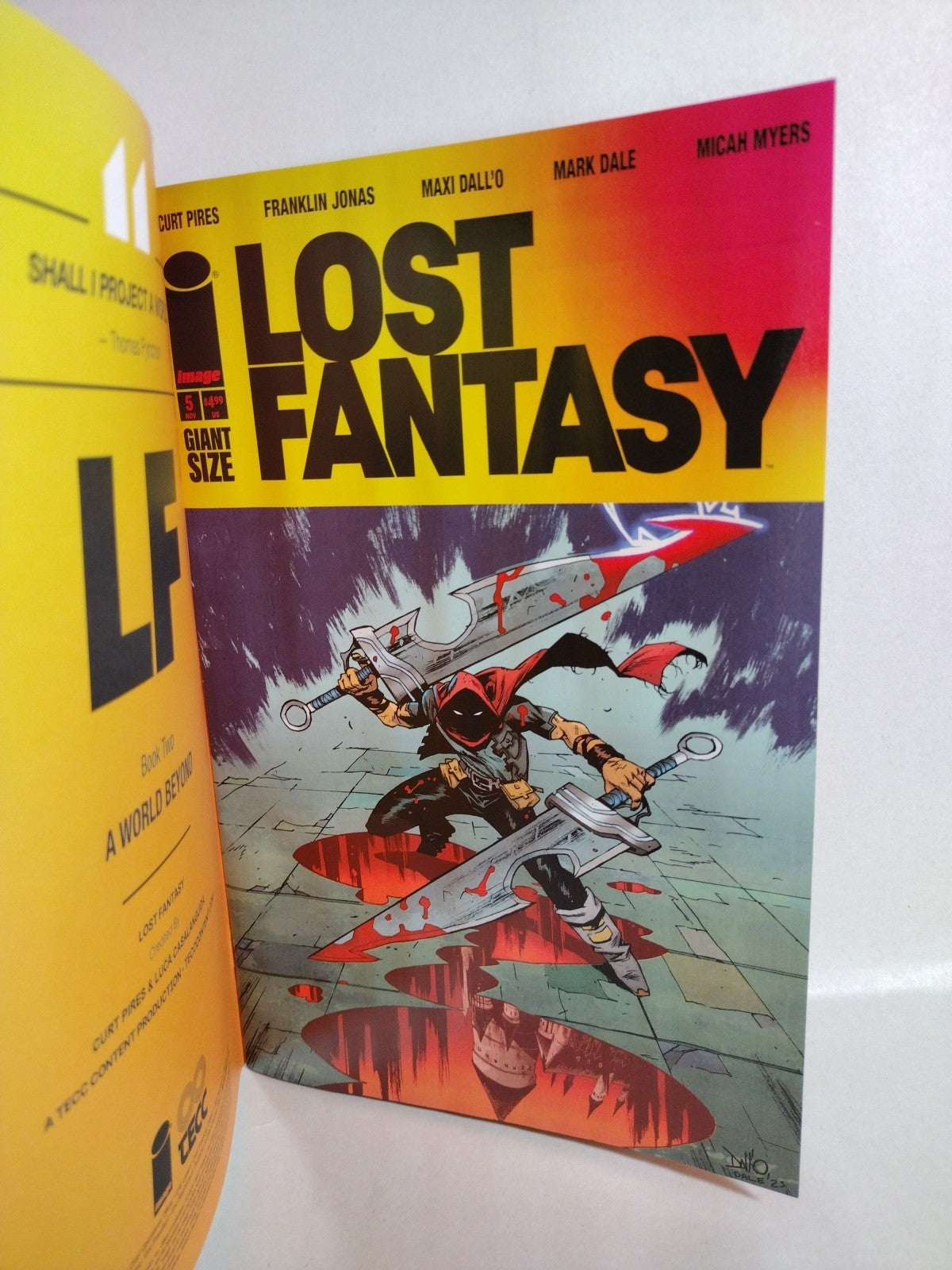 Lost Fantasy #1 (2025) Image Comic Sketch Var Cover W Original Dave Castr Art
