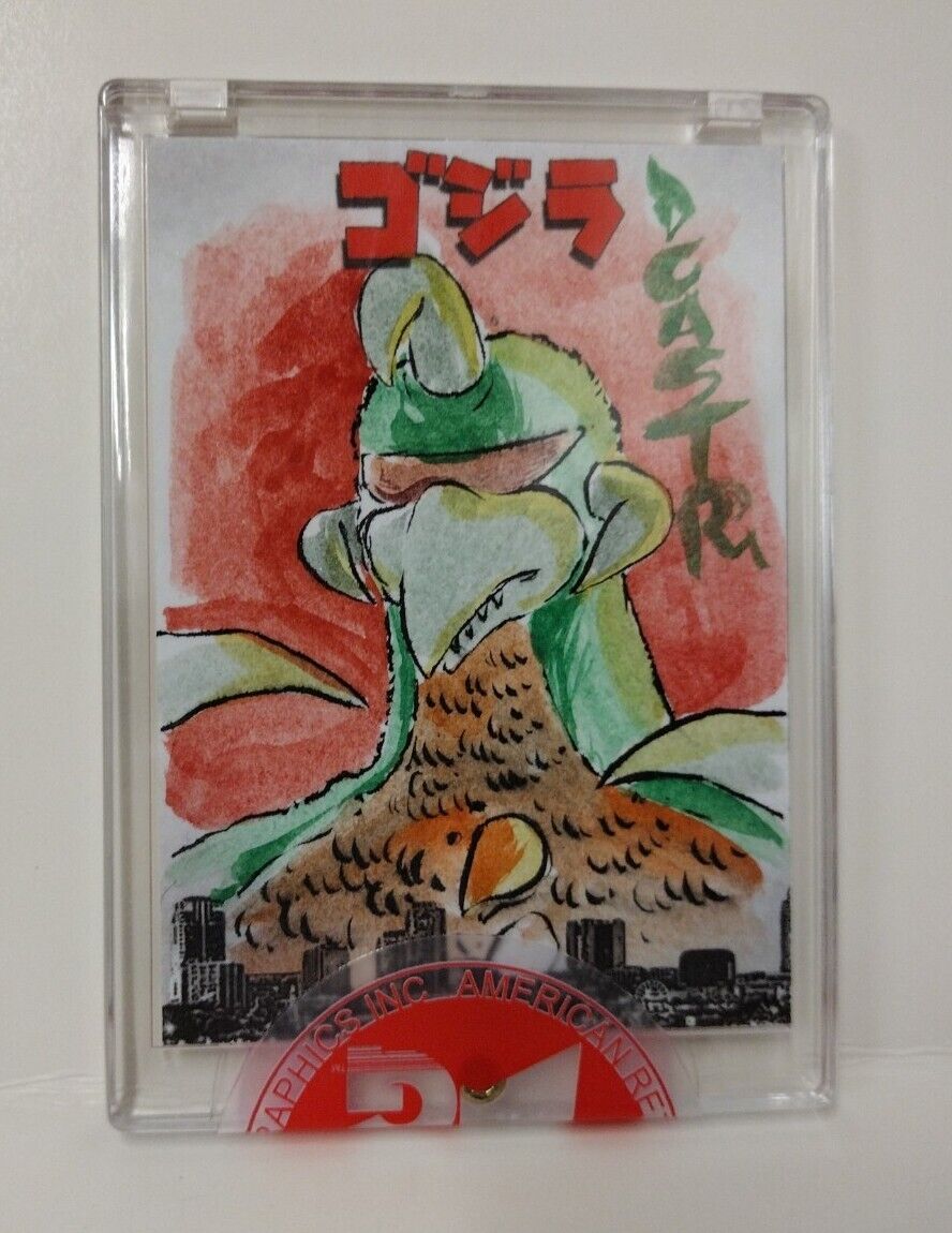 PFLB Godzilla Day (2022) Exclusive ARG Sketch Card w Original Gigan DCastr Art