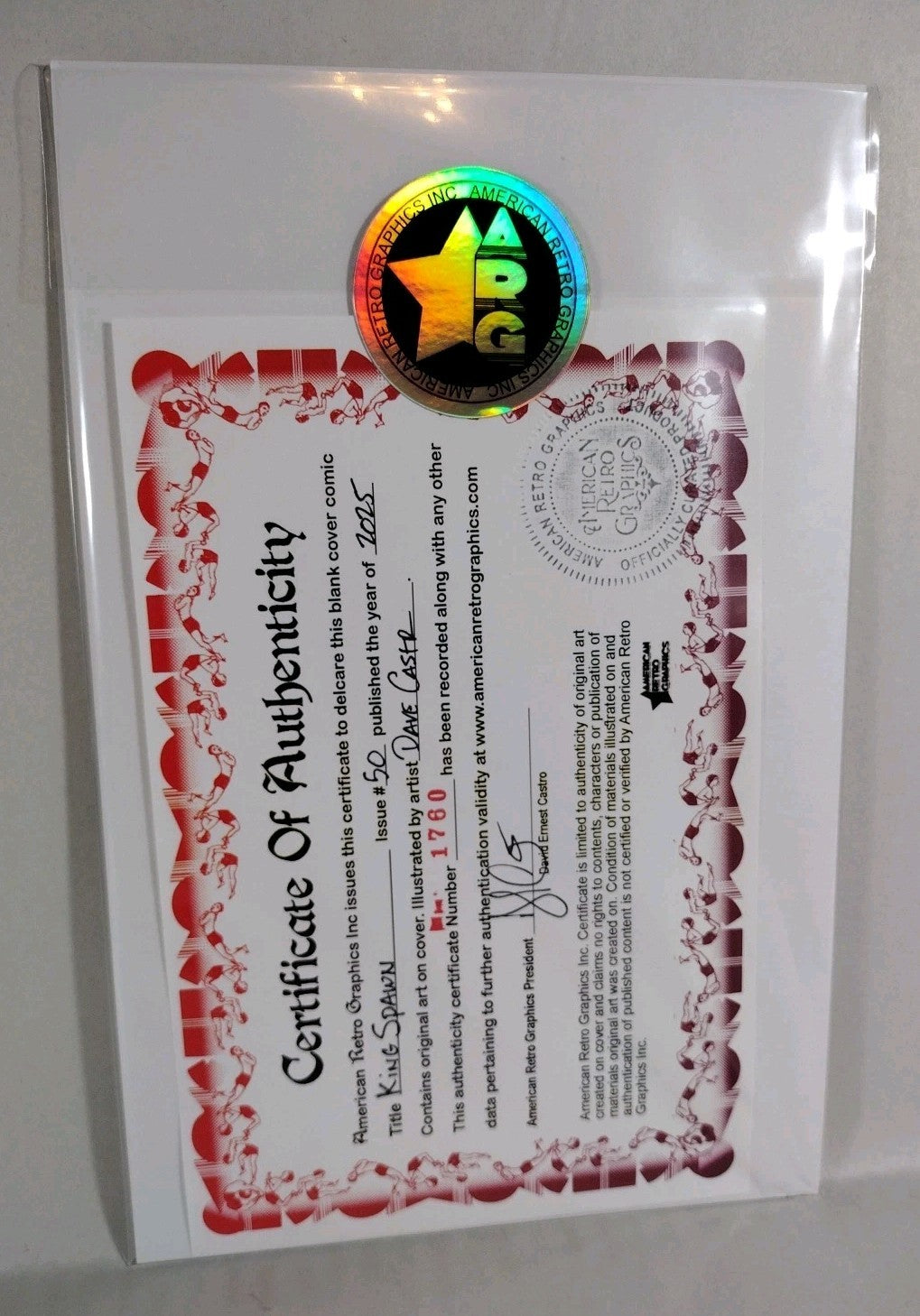 King Spawn #50 (2025) Image Comic Sketch Cover Variant W Original Art Dave Castr