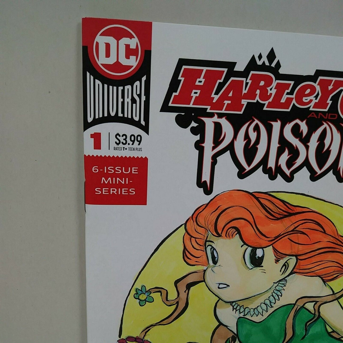 Harley Quinn Poison ivy 1 (2019) Blank Cover Comic W Original DCastr Art ARG 232