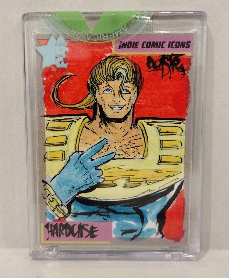 Indie Comic Icons (2023) ARG Sketch Card w Original Hardcase Malibu Art DCastr