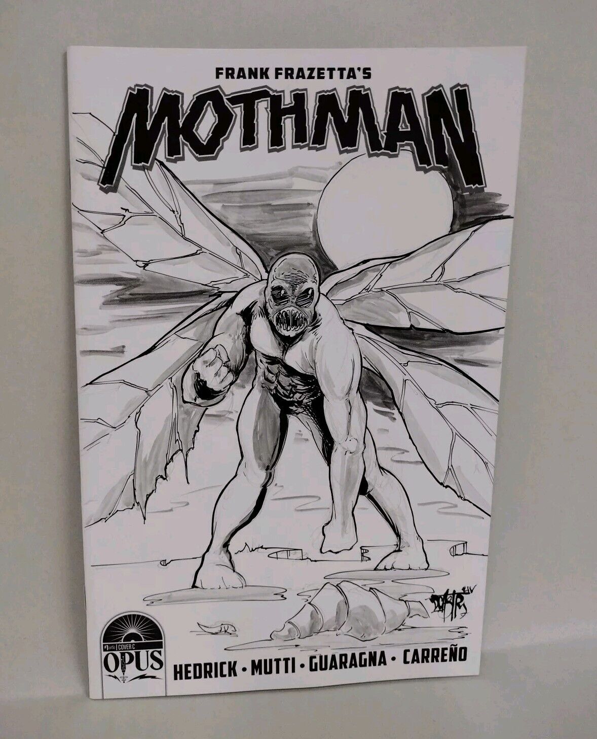 Mothman #1 (2023) Opus Comic Sketch Cover Variant W Original Dave Castr Art