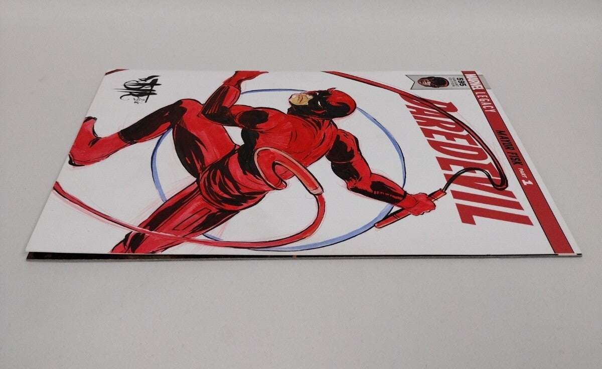 Daredevil #595 (2018) Marvel Sketch Cover Comic w Original Art Dave Castr Art