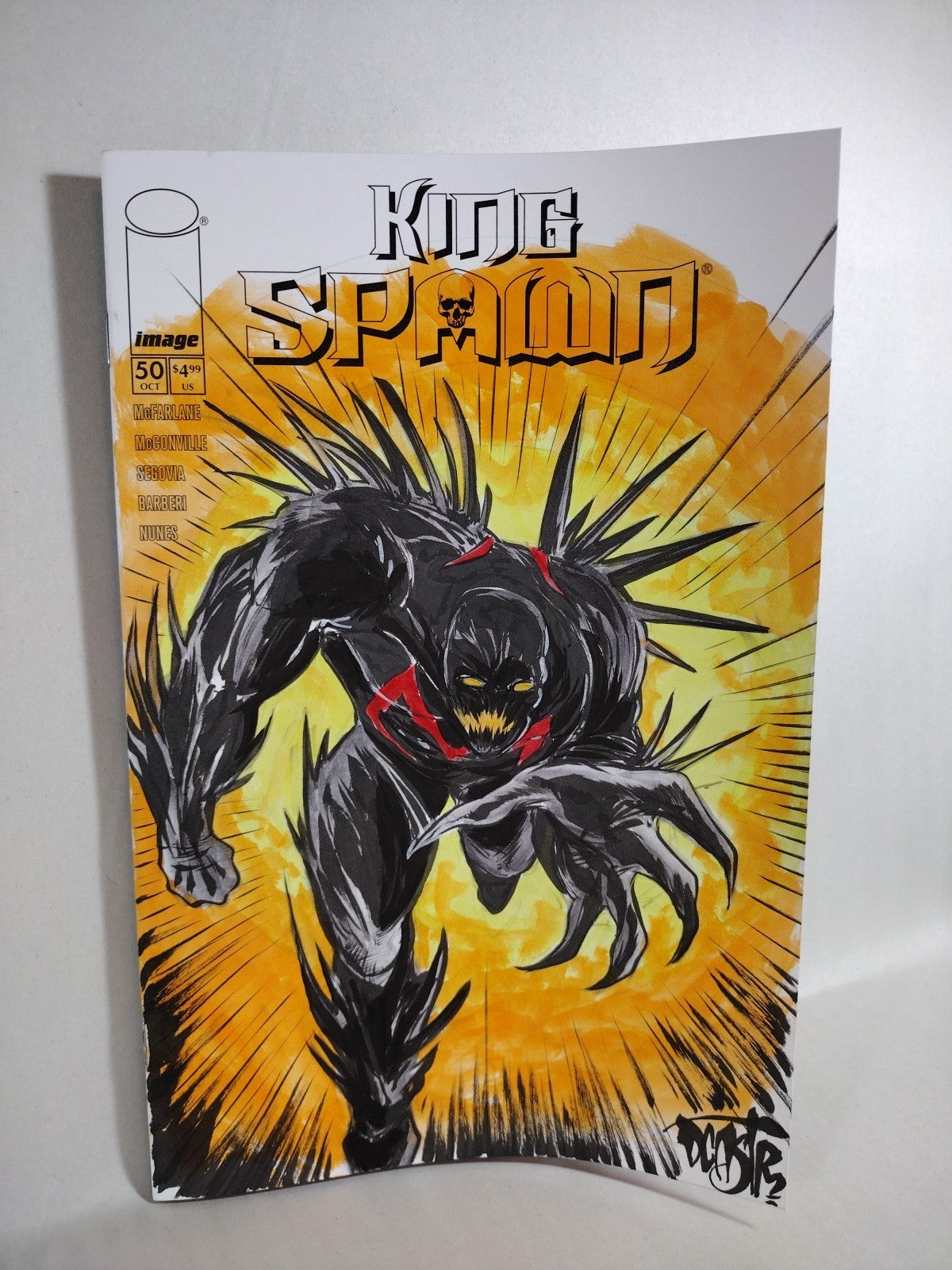 King Spawn #50 (2025) Image Comic Sketch Cover Variant W Original Art Dave Castr
