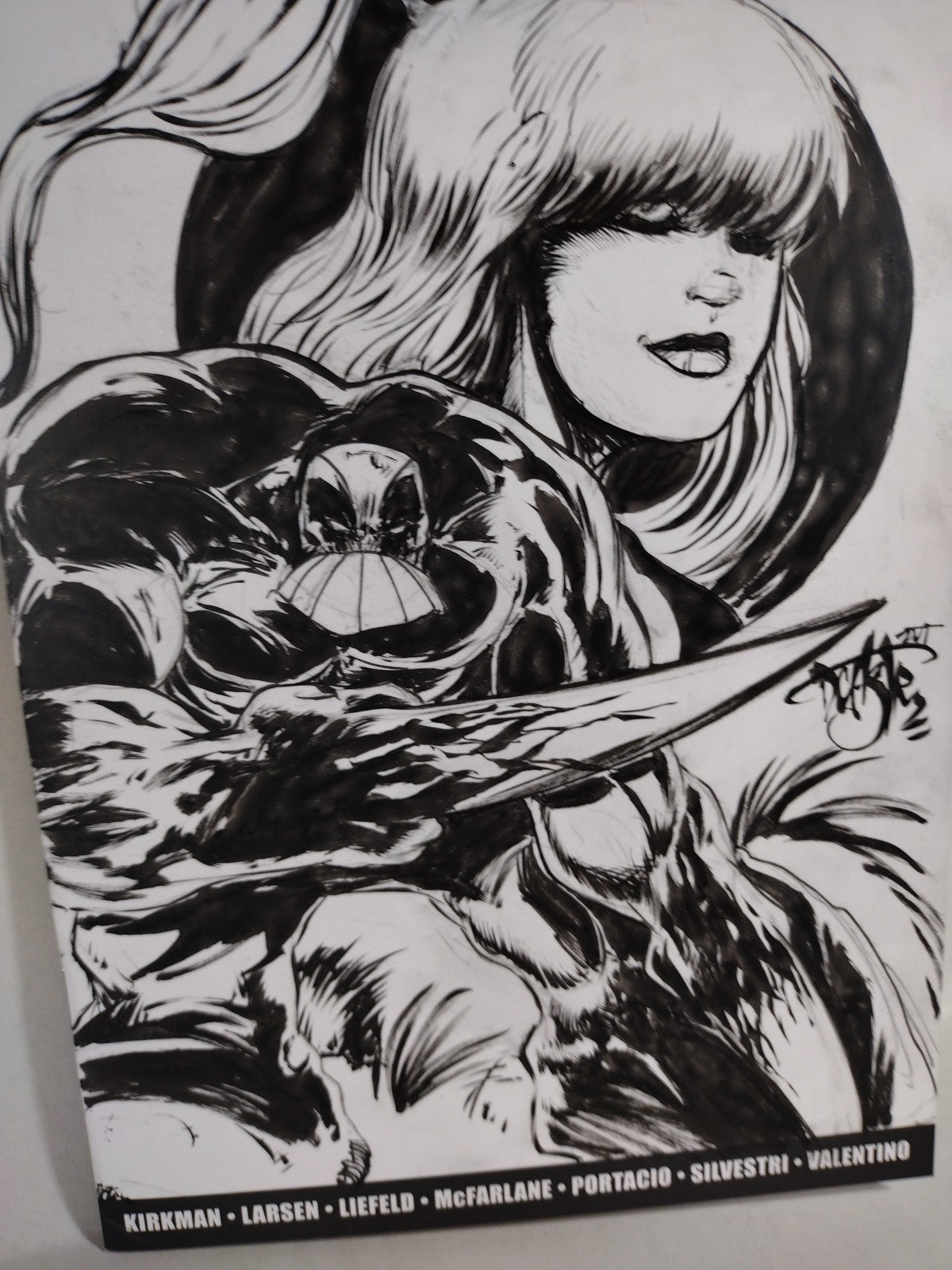 Image United #1 (2009) Sketch Cover Variant Comic W Original Dave Castr Maxx Art