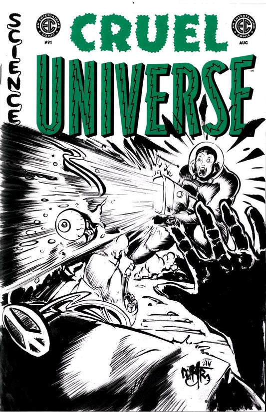 Cruel Universe #1 (2024) Oni EC Comic Sketch Cover Variant W Original DCastr Art