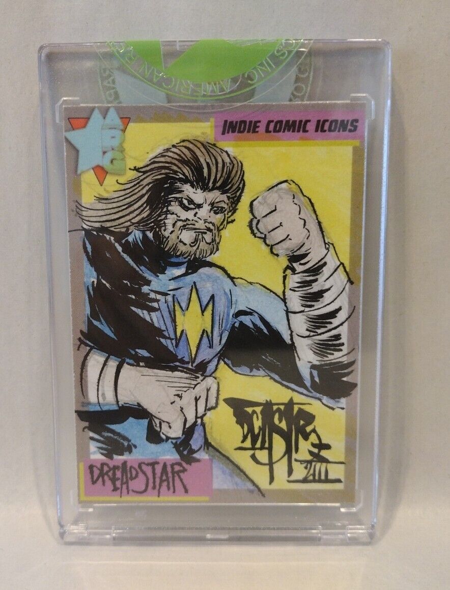 Indie Comic Icons Sketch Card w Original Dreadstar Art DCastr (2023) ARG Sealed