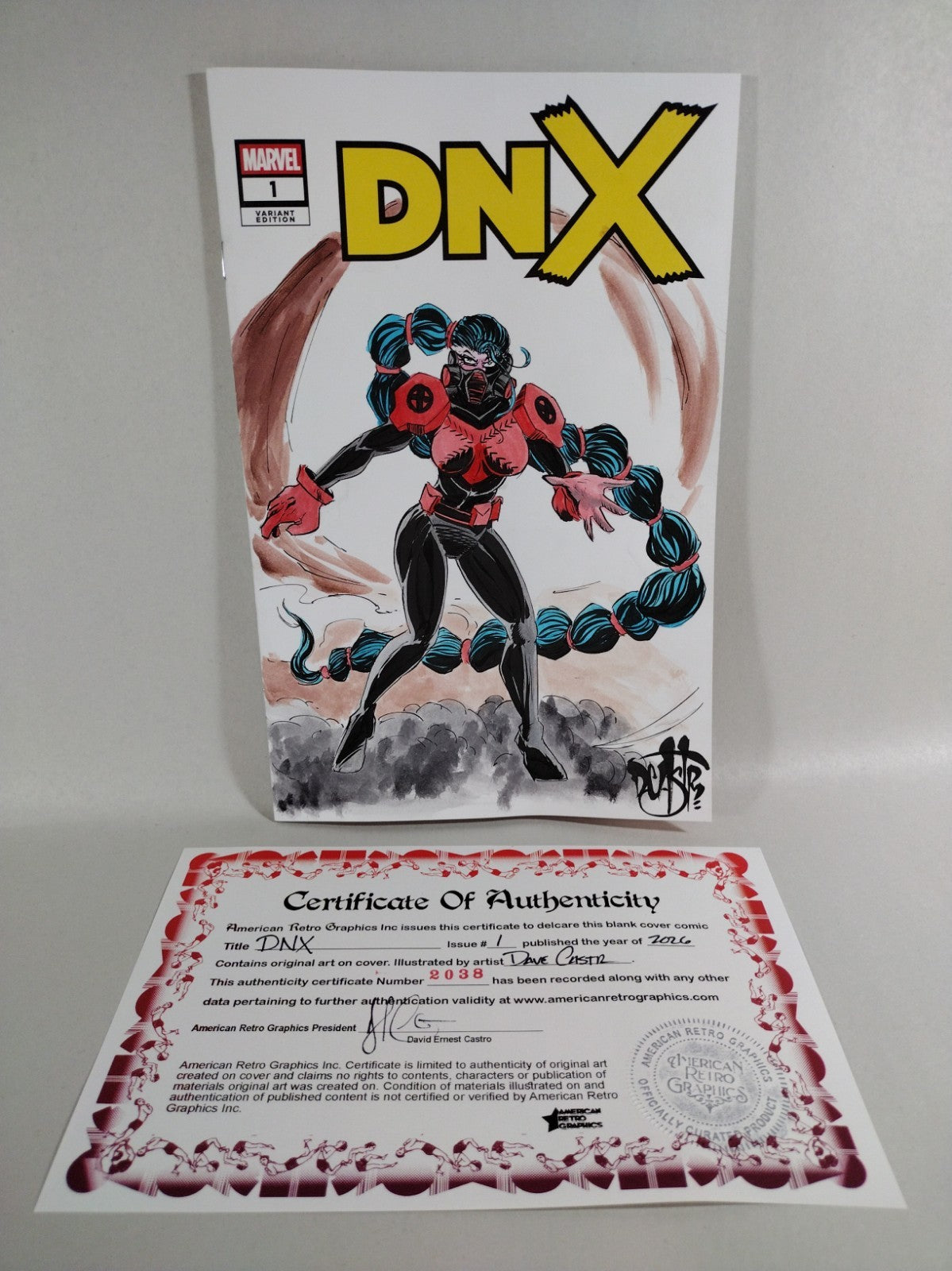 DNX #1 (2026) Marvel Comic Sketch Cover Variant W Original Timebomb DCastr Art