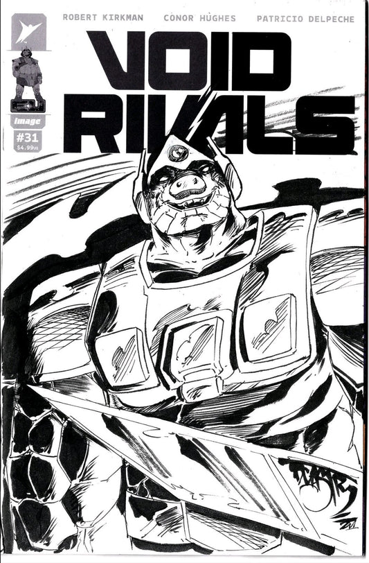 Void Rivals #31 (2026) Image Skybound Sketch Cover Variant W Original DCastr Art