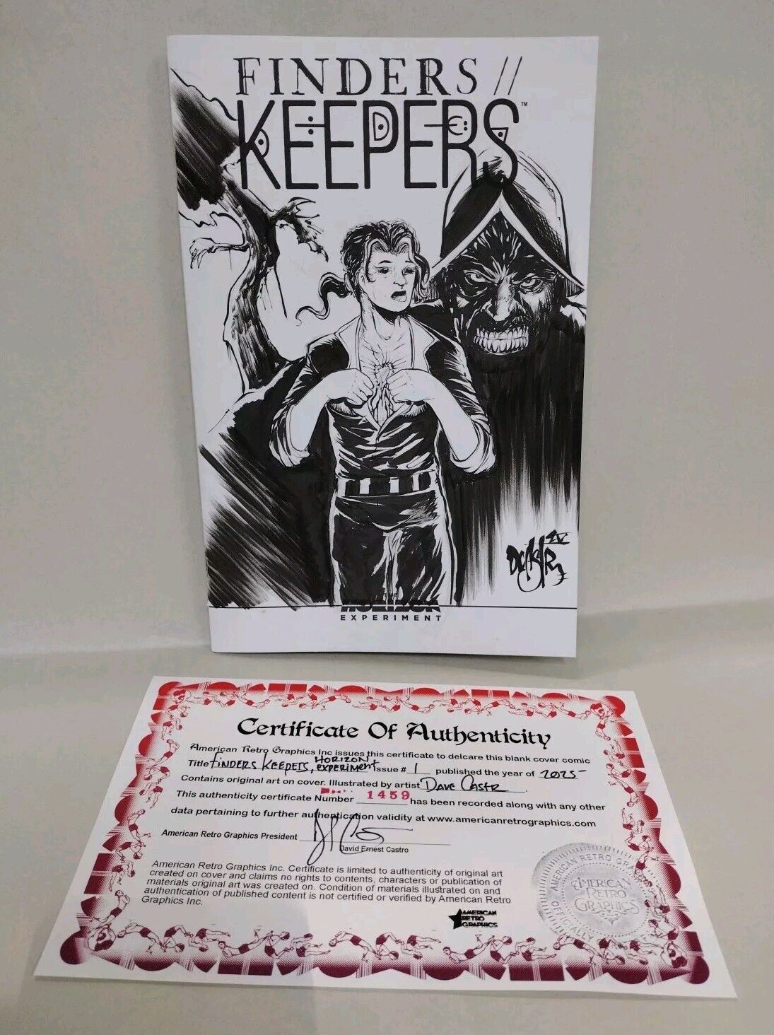 Finders Keepers 1 2025 Horizon Image Comic Sketch Variant W Original DCastr Art