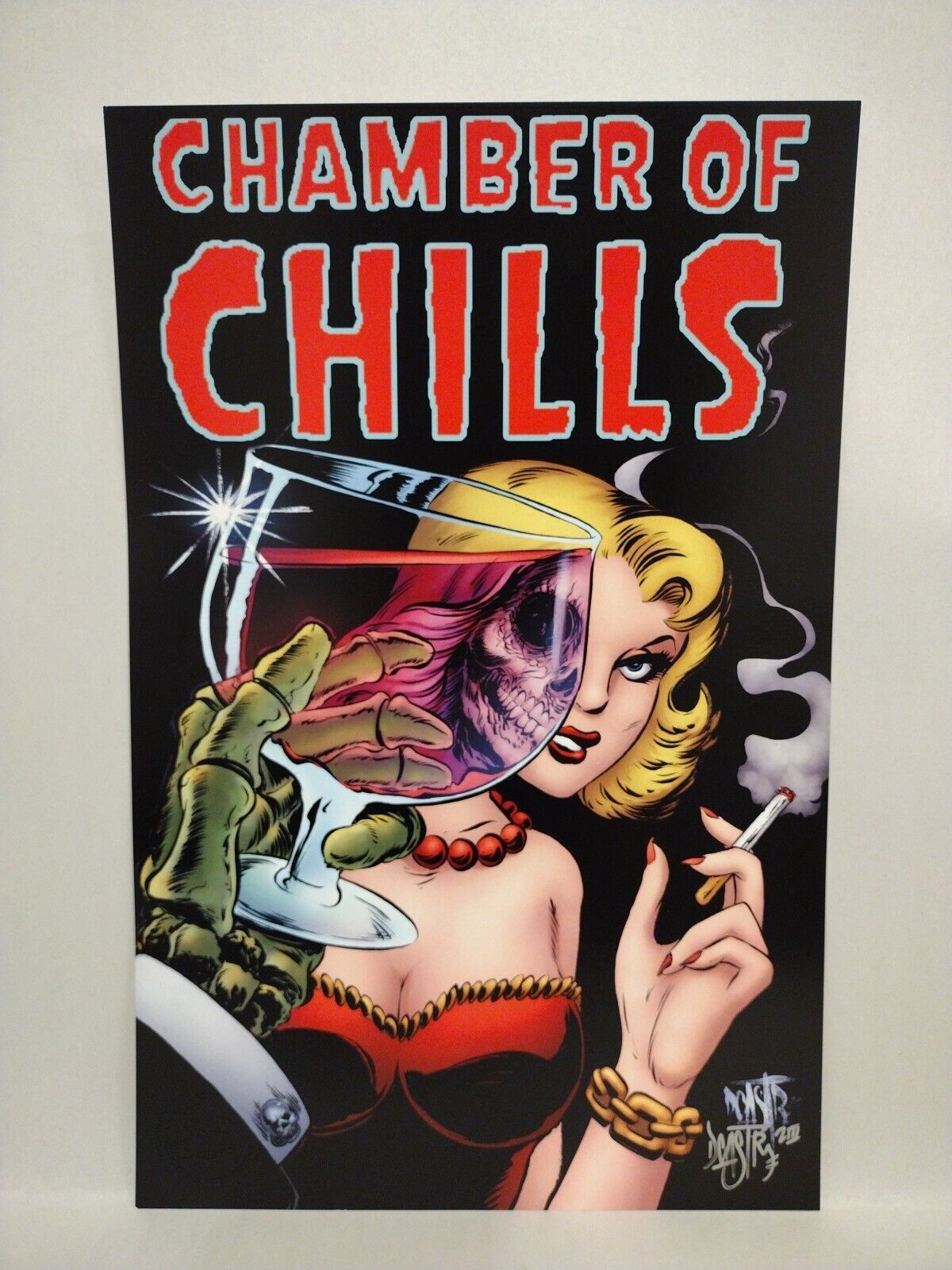 Chamber Of Chills (2023) Dave Castr 11X17" Limited Horror Portfolio Set W Sketch