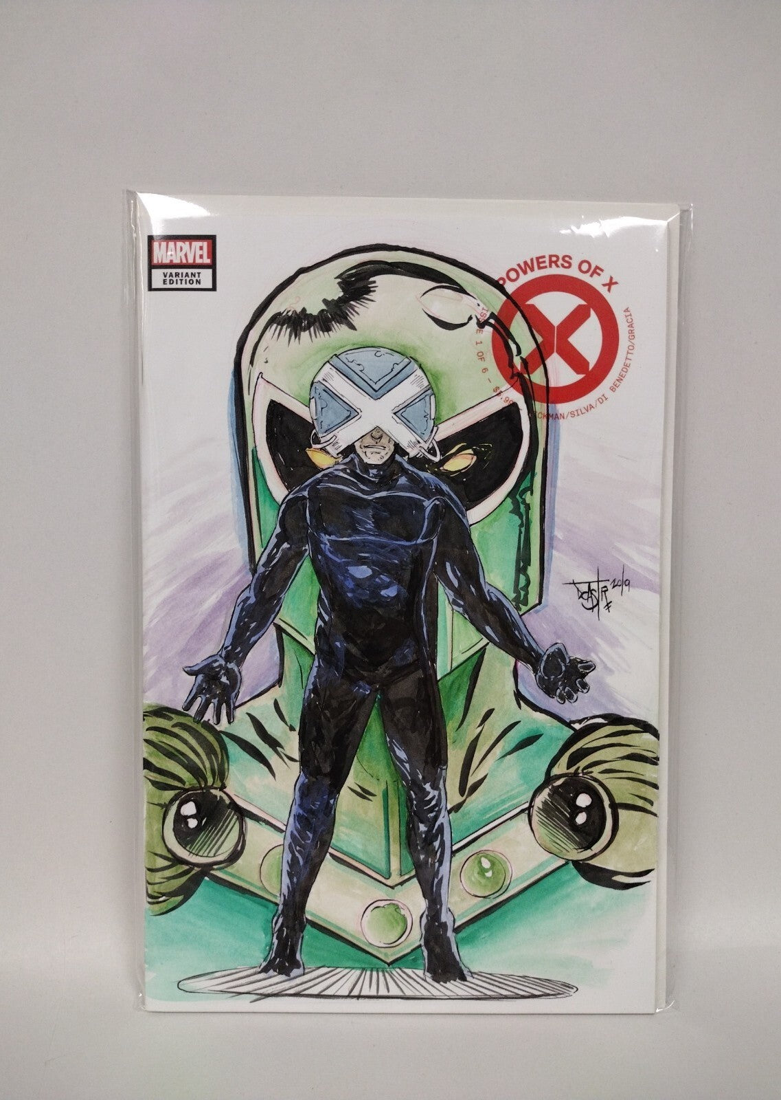 Powers of X #1 (2019) Marvel Sketch Cover Variant Comic w Original Art DCastr 