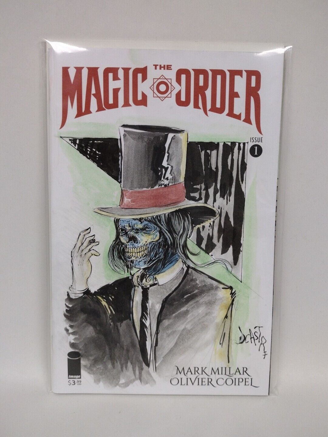 The Magic Order #1 (2018) Blank Cover Comic w Original Art  Dcastr 