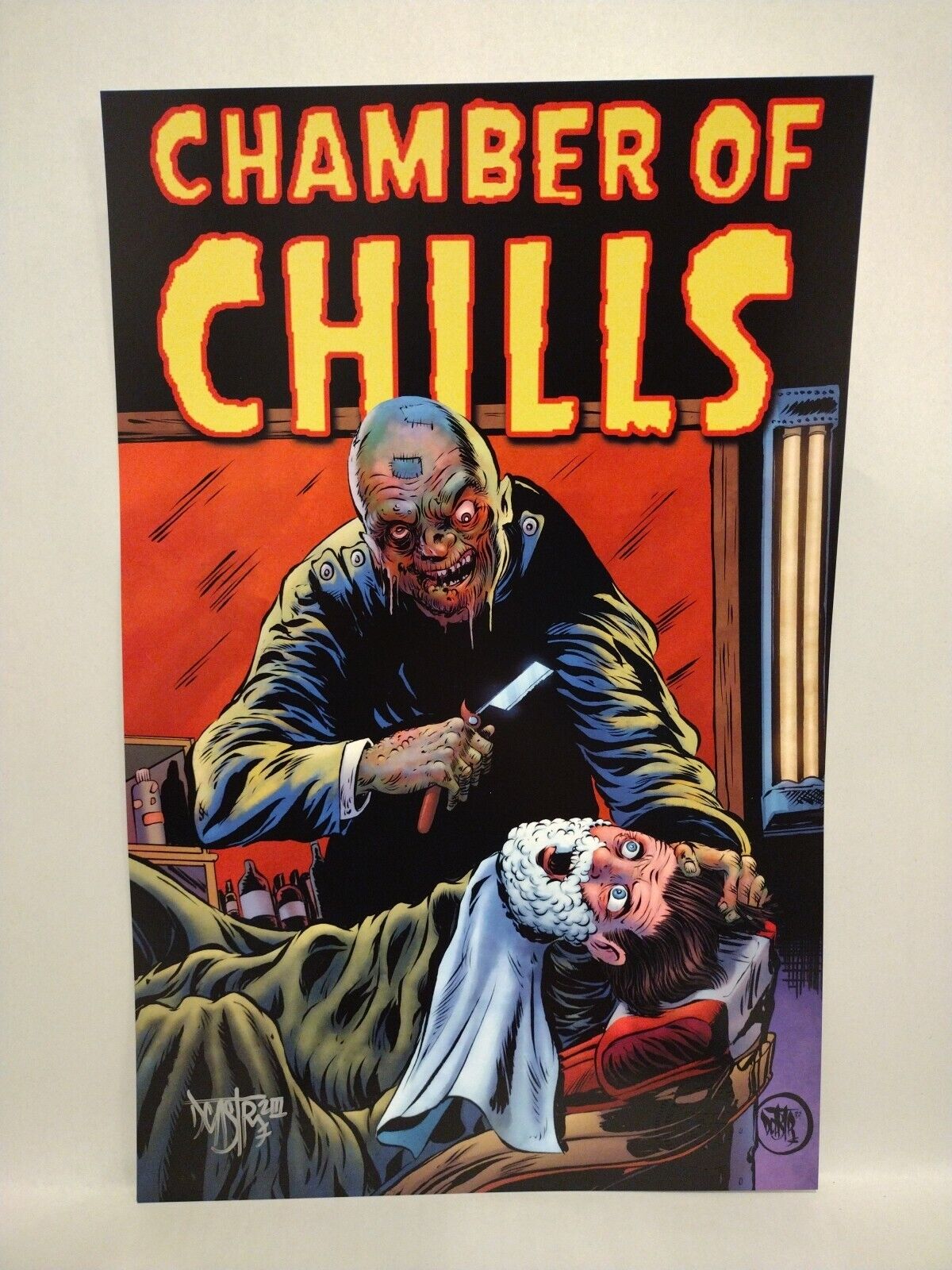 Chamber Of Chills (2023) Dave Castr 11X17" Limited Horror Portfolio Set W Sketch