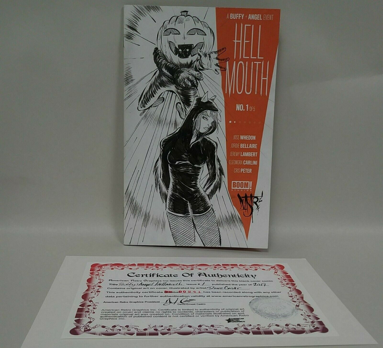 Buffy + Angel Hell Mouth #1 (2019) Blank Cover Comic W Original BTVS DCastr Art 