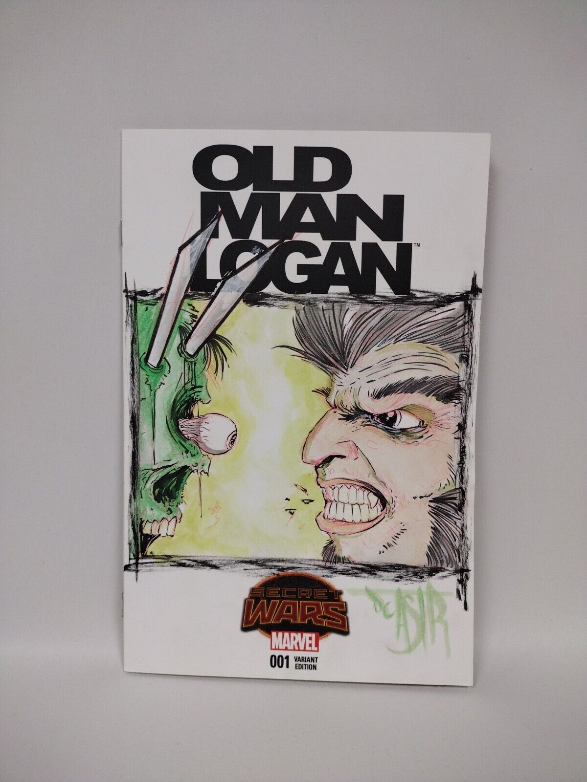 Secret Wars: Old Man Logan #1 Blank Cover Variant Original DCastr Art COA