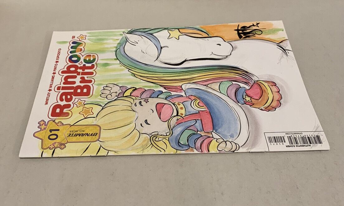 RAINBOW BRITE #1 Blank Sketch Variant Cover Comic 438 W Original Art Dave Castr