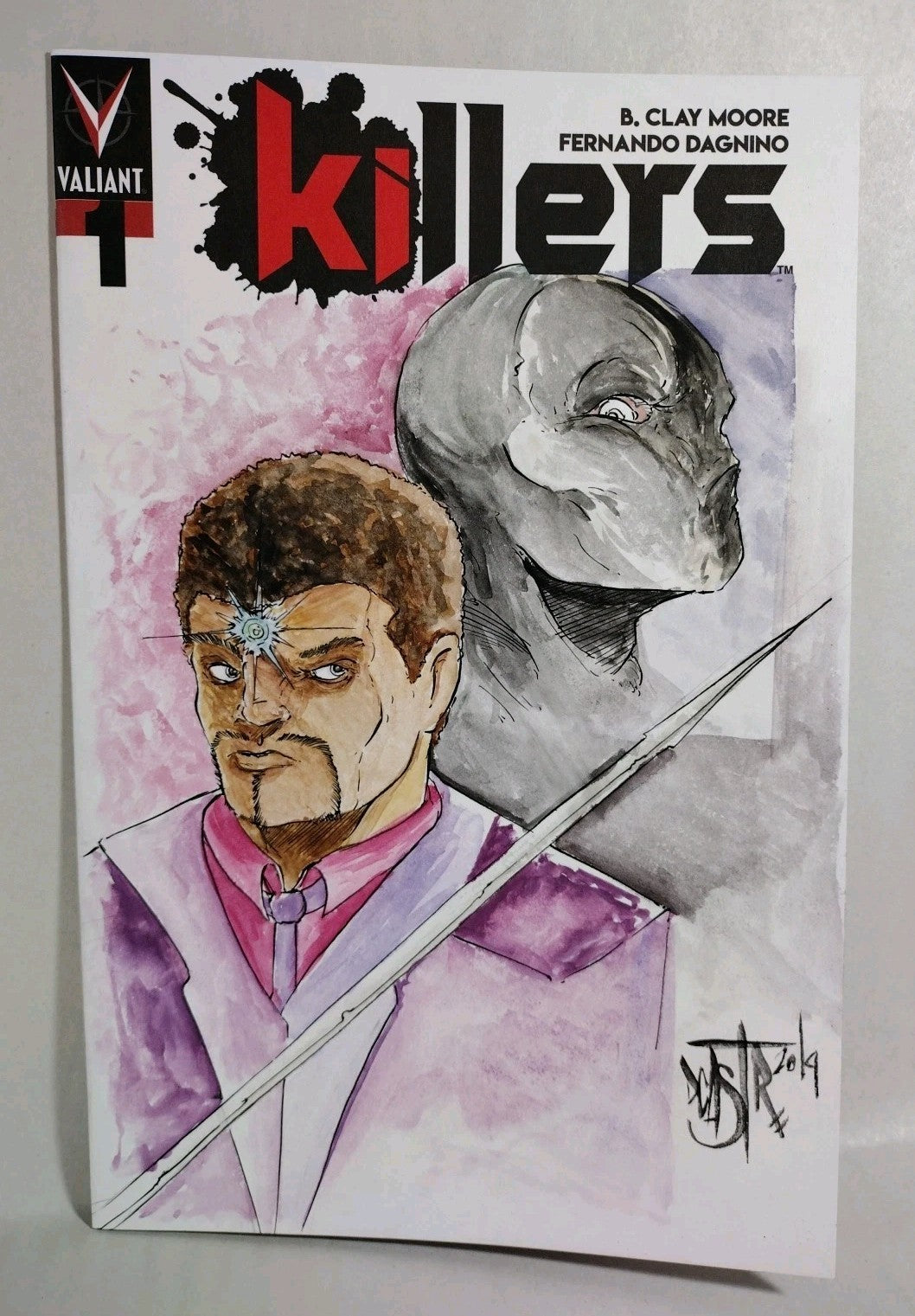 Killers #1 (2019) Valiant Comic Sketch Variant W Original Dave Castr Art Ninja-J