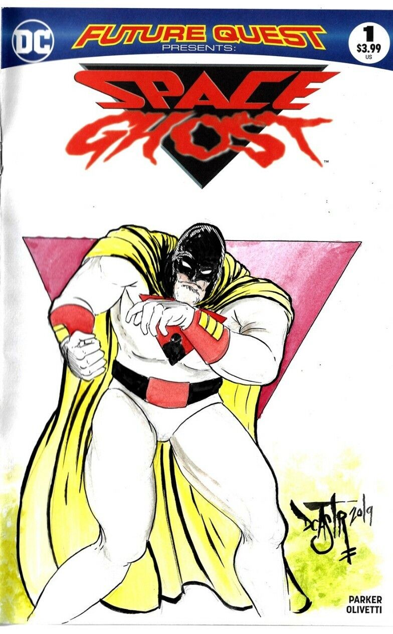 Future Quest Space Ghost 1 (2017) Sketch Variant Comic W Dave Castr Original Art