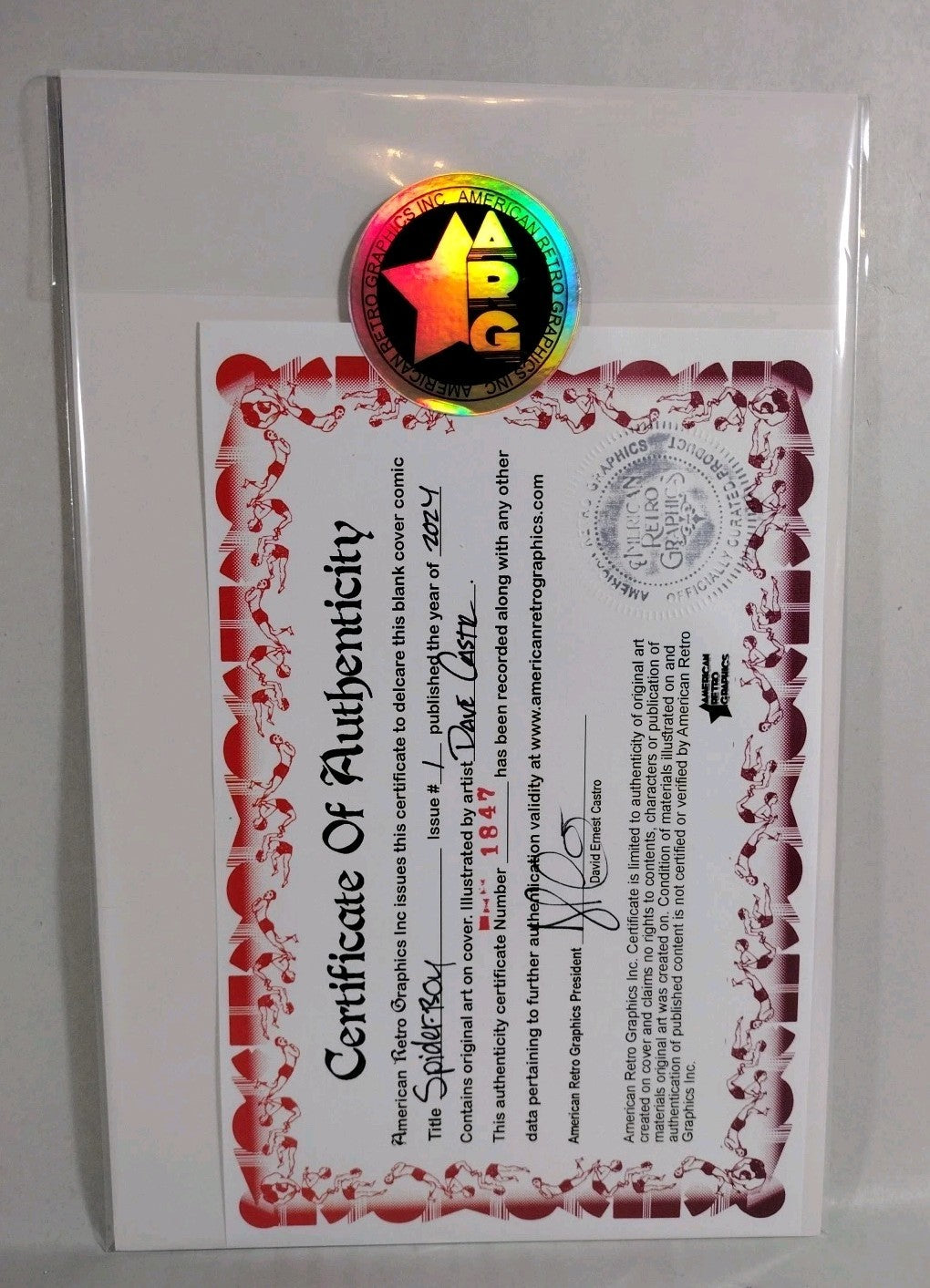 Spider-Boy #1 (2024) Marvel Sketch Cover Variant Comic W Original Dave Castr Art