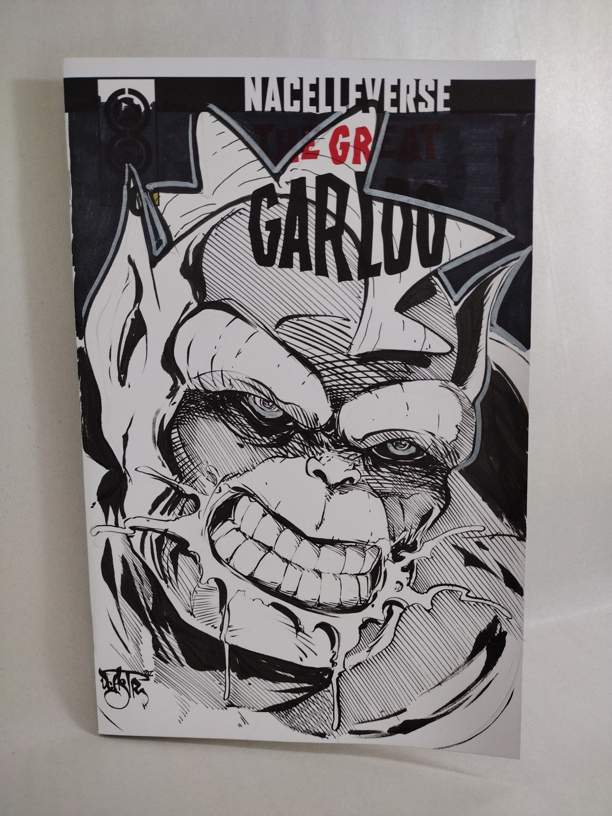 Great Garloo #0 Oni Nacelle Sketch Cover Variant Comic W Original DCastr Art 