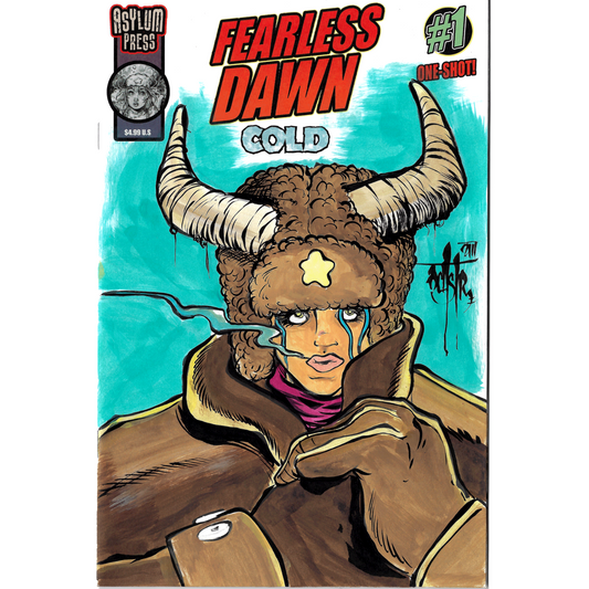 FEARLESS DAWN COLD #1 Blank Sketch Variant Cover Comic W Original Art Dave Castr