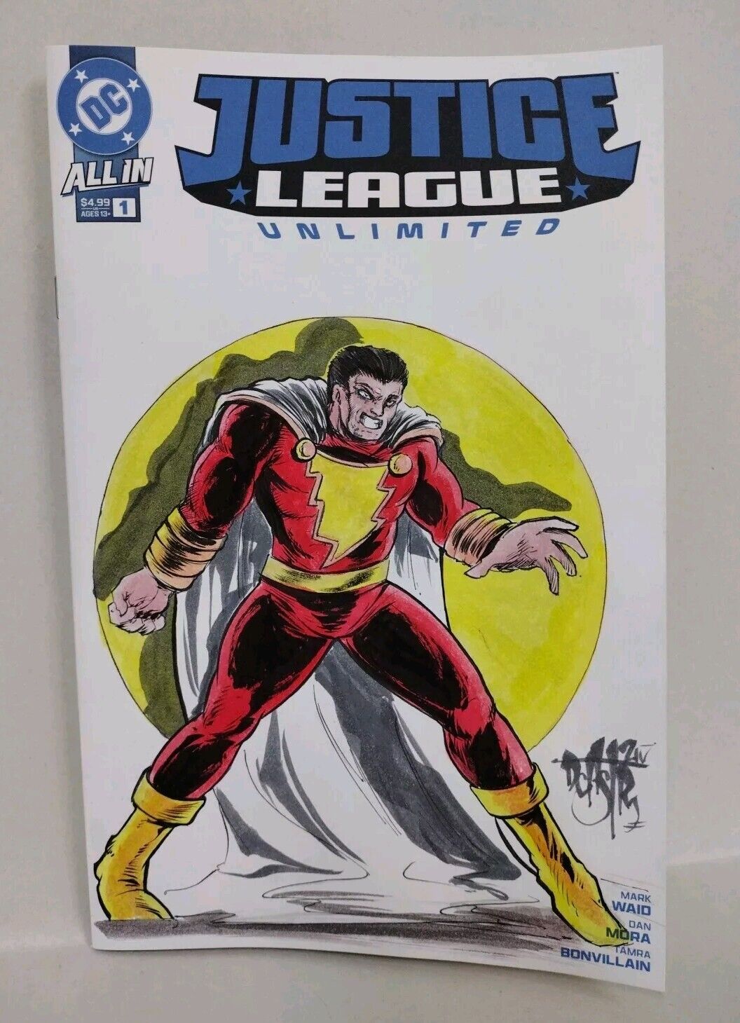 Justice League Unlimited #1 (2024) DC Sketch Variant Comic W Original DCastr Art