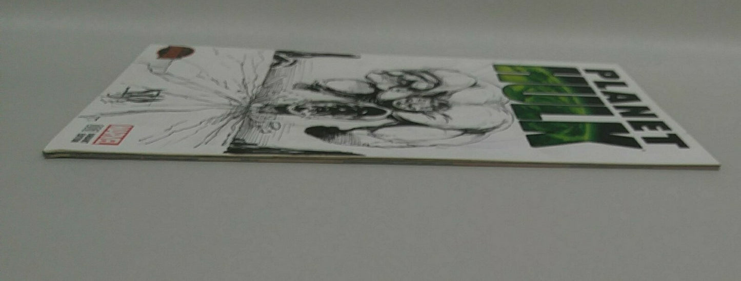 Planet Hulk 1 (2015) Marvel Sketch Cover Variant Comic W Original Dave Castr Art