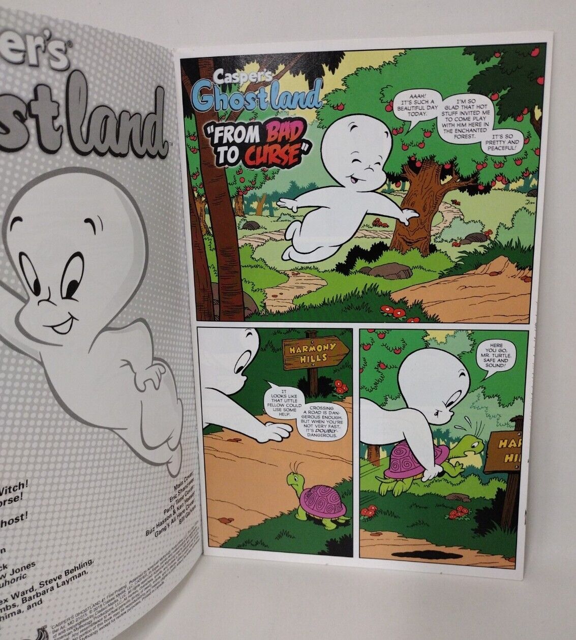 Casper's Ghost Land #1 Blank Cover Variant W Original Dave Castr Spooky Art ARG