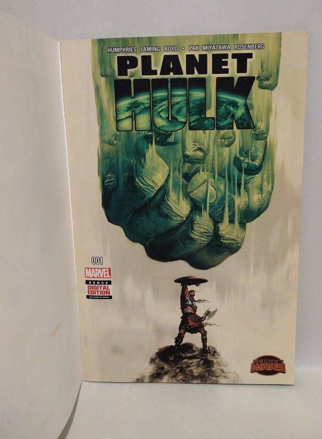 Planet Hulk 1 (2015) Marvel Sketch Cover Variant Comic W Original Dave Castr Art