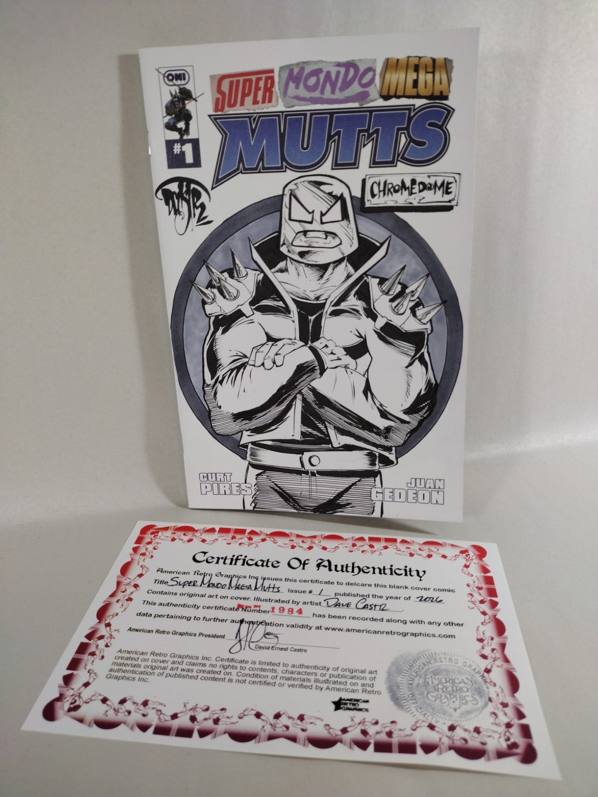 Super Mondo Mega Mutts #1 (2026) Oni Sketch Cover Comic W Original DCastr Art