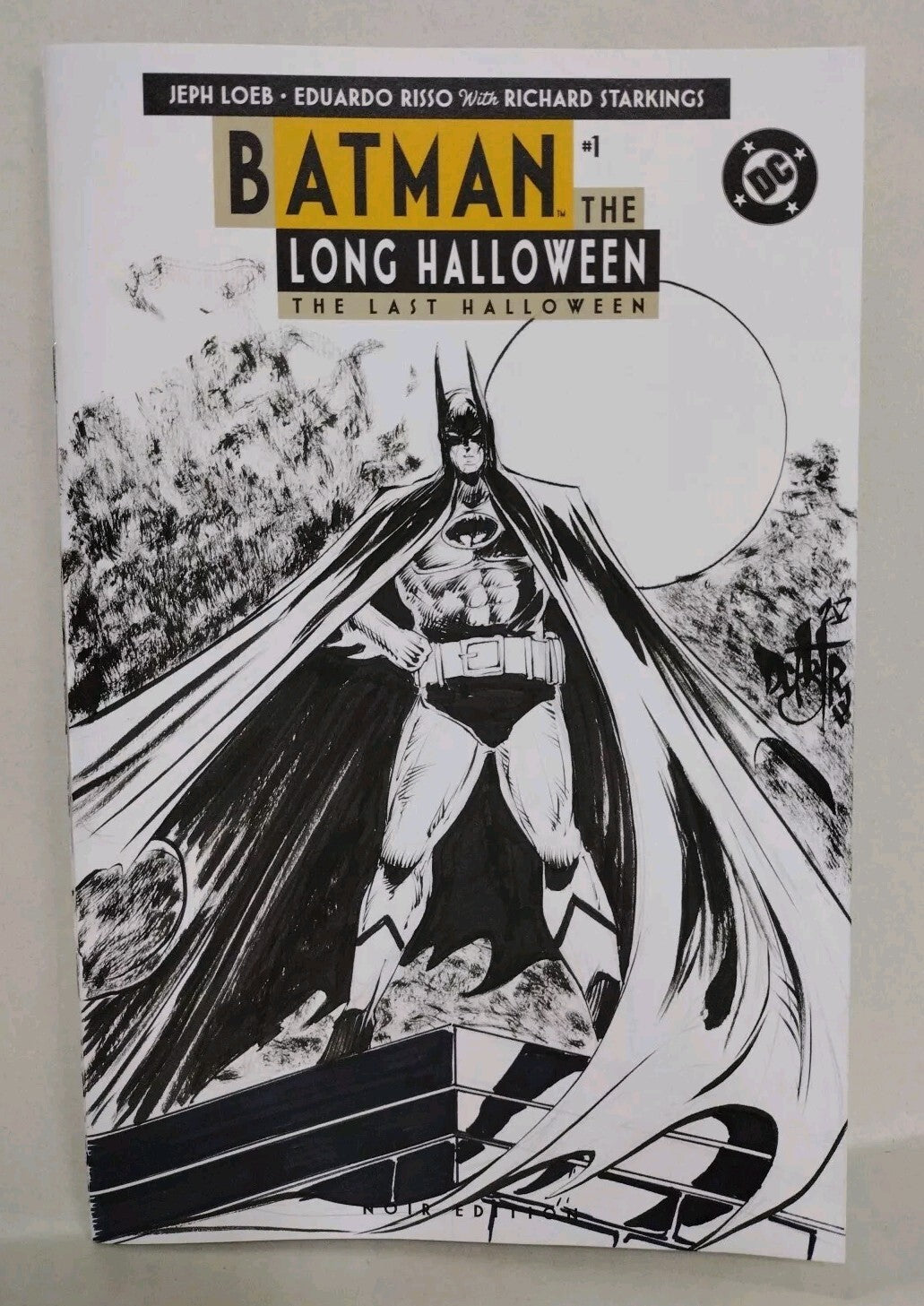 Batman Long Halloween Noir Ed #1 (2025) Sketch Var Comic W Original DCastr Art