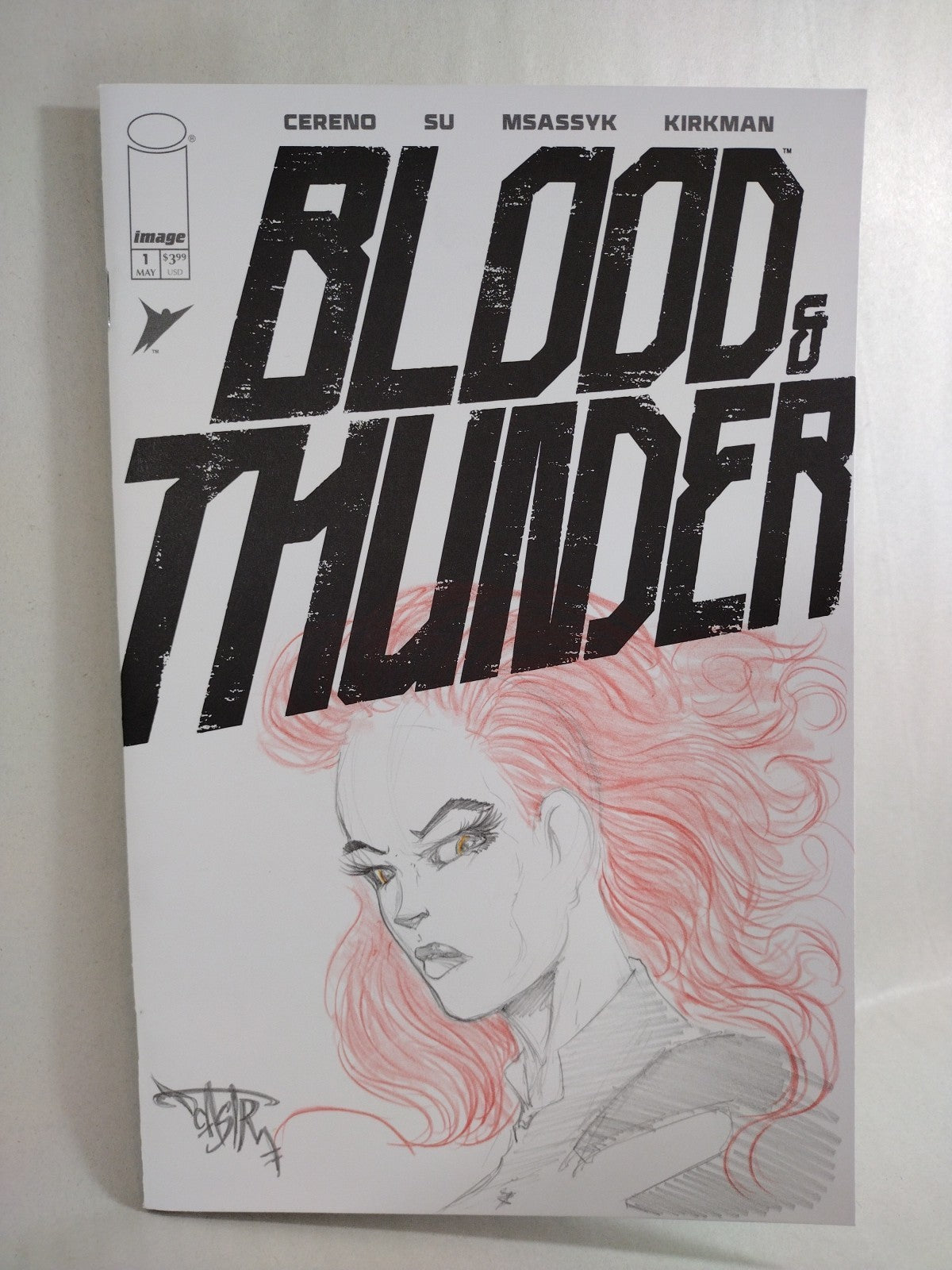 Blood & Thunder #1 (2025) Image Comic Sketch Cover Variant W Original DCastr Art