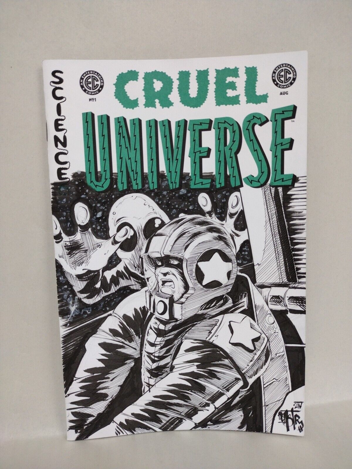 Cruel Universe #1 (2024) Oni EC Comic Sketch Cover Variant W Original DCastr Art