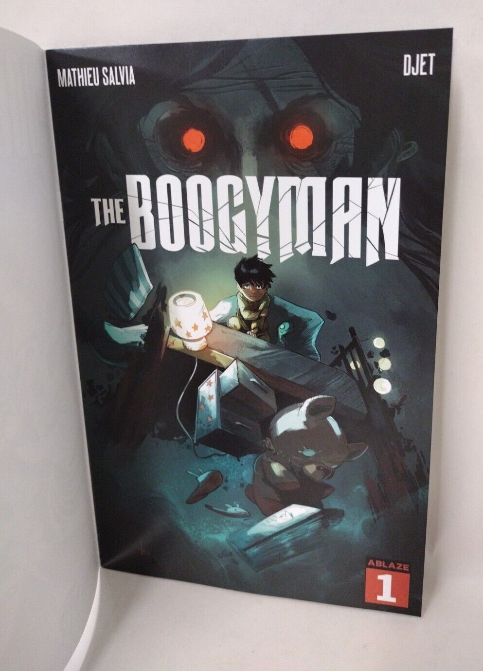 Boogyman 1 (2022) Ablaze Comic Blank GID Cover w Original Dave Castr Art ARG COA