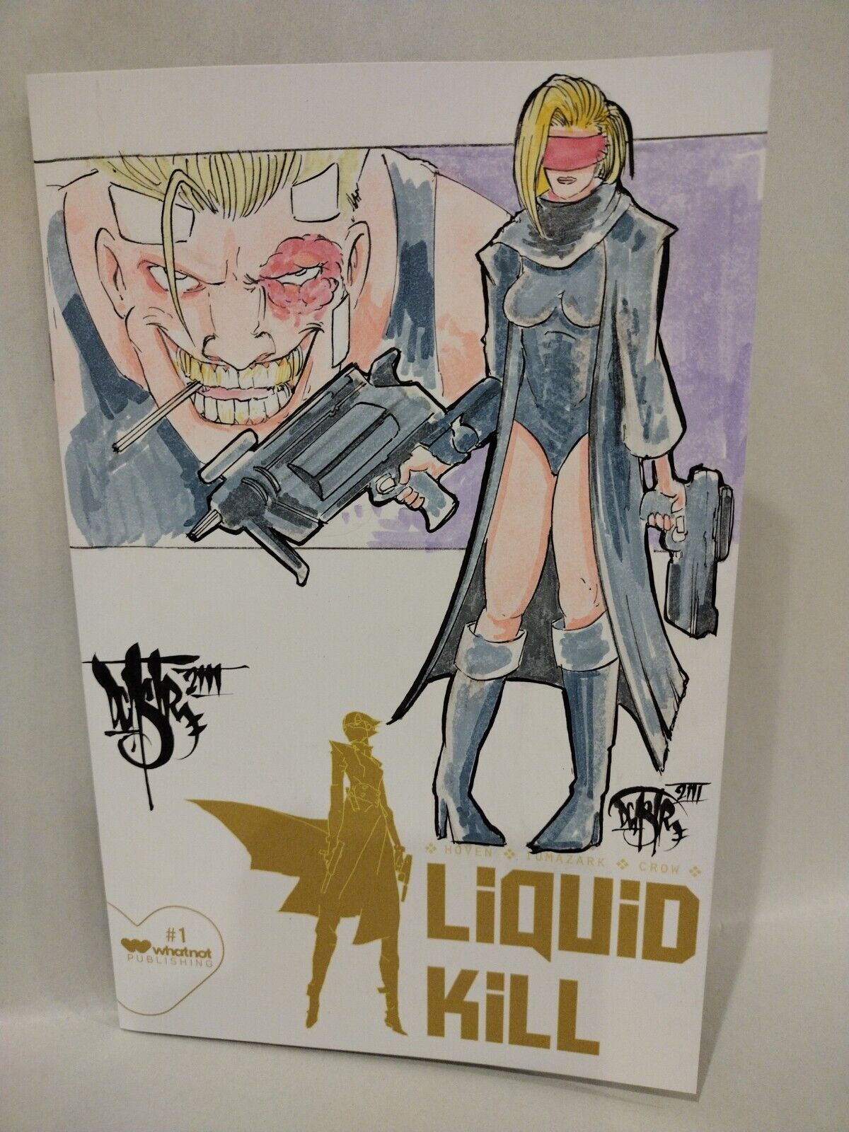  Liquid Kill #1 (2023) Whatnot Blank Cover Comic W Original Dave Castr Art 1st