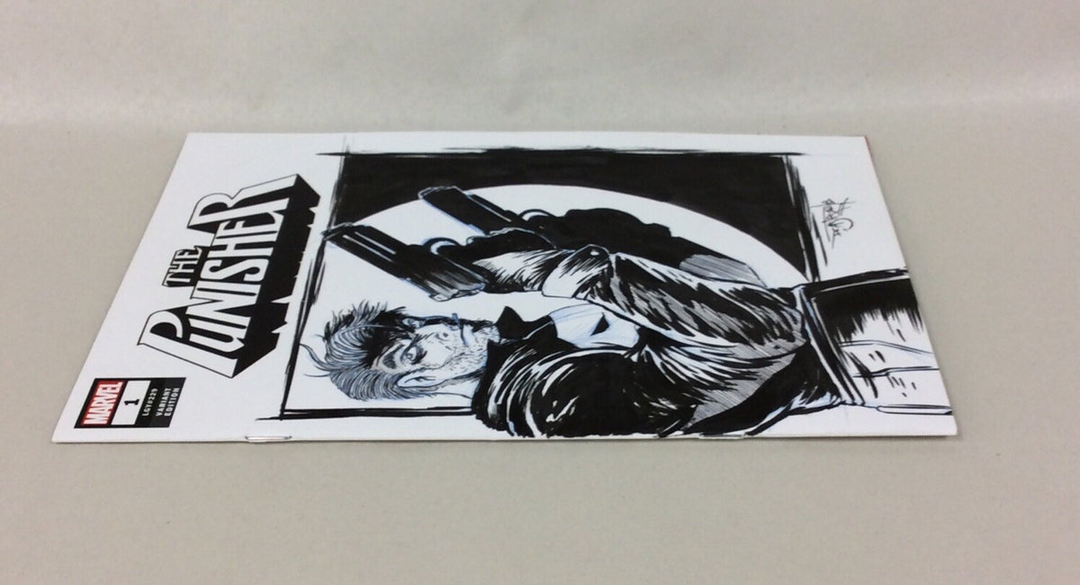 The Punisher #1 (2018) Marvel Sketch Cover Variant Comic W Original Art DCastr