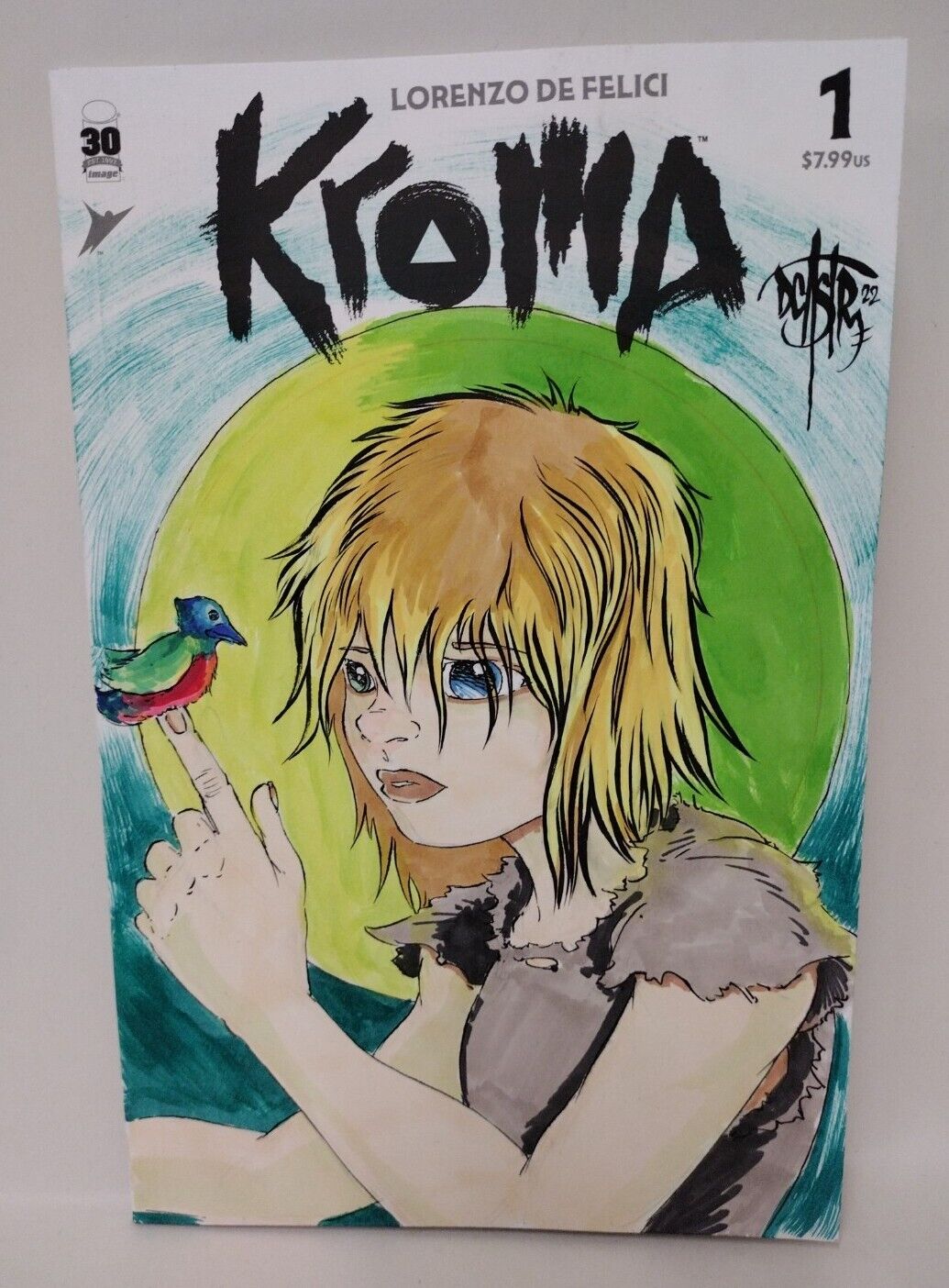 KROMA #1 (2022) De Felici Image Comic Blank Cover w Original DCastr Art ARG COA